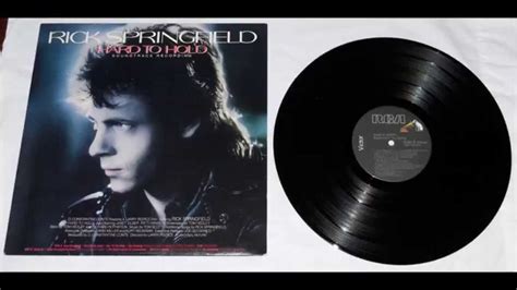 RICK SPRINGFIELD "HARD TO HOLD" Soundtrack Recording - YouTube