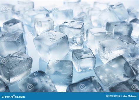 Ice Cubes in Various Shapes and Sizes for Refreshing Beverages Stock ...