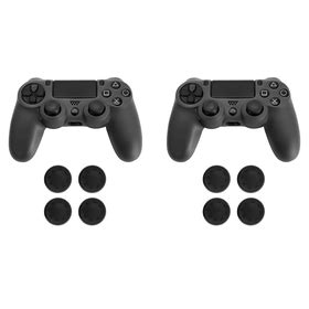 Skins for PS4/Slim Controller (Set of 2+8) Black | Shop Today. Get it Tomorrow! | takealot.com