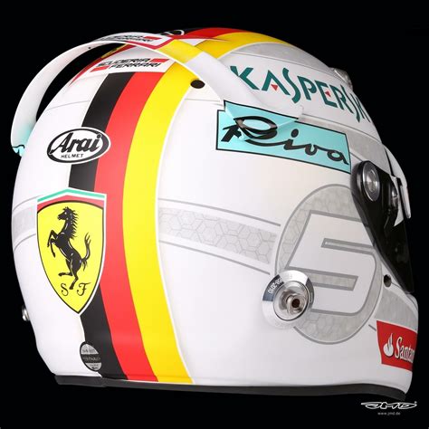 Vettel Helmet Design Brazil 2017 Sebastian Vettel's “3D Honeycomb” # ...