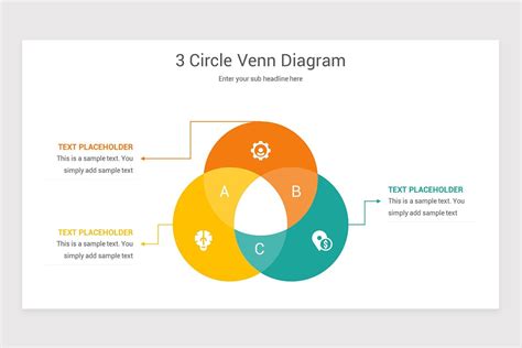 3 Circle Venn Diagram PowerPoint Template | Nulivo Market