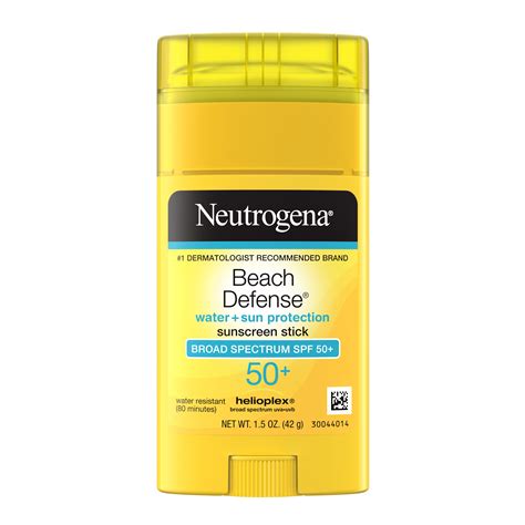 Neutrogena Beach Defense Face & Body Sunscreen Stick SPF 50+, 1.5 oz ...