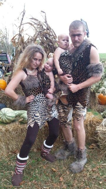 Caveman family Halloween costumes | Family costumes, Family halloween costumes, Caveman costume