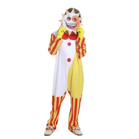 Kids Moondrop Sundrop FNAF Cosplay Costume Cartoon Sun Moon Clown ...