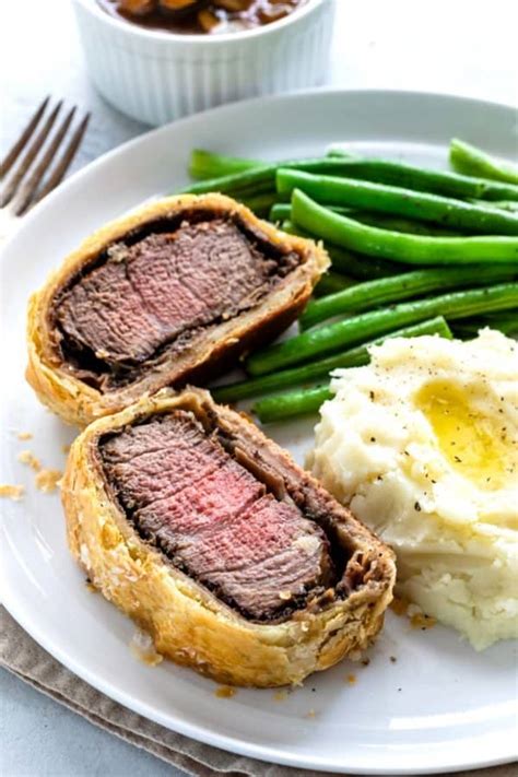 Individual Beef Wellington with Mushroom Sauce - Jessica Gavin