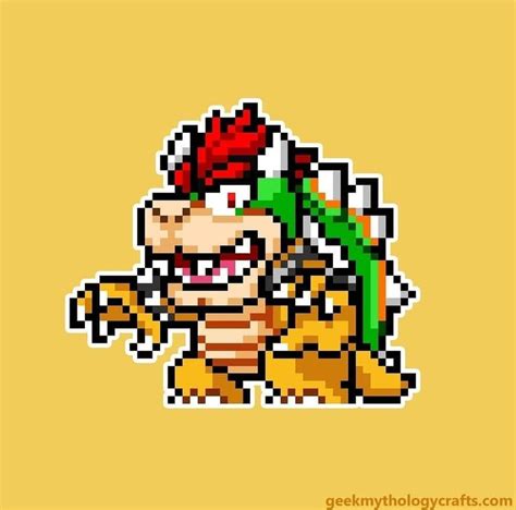 Super Mario / Smash Bros pixel art > Bowser sprite > Nintendo ...