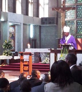 KENYA: Requiem Mass for Internal Security Minister George Saitoti held at Holy Family Minor ...