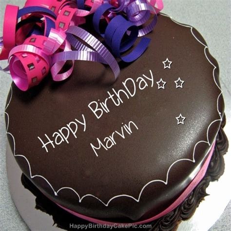 ️ Happy Birthday Chocolate Cake For Marvin