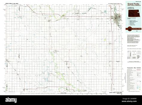 Grand forks north dakota map Cut Out Stock Images & Pictures - Alamy