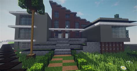 Modern House #46 Map + Schematics Minecraft Map