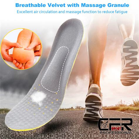 Memory Foam Orthotic Shoe Insoles Flat Feet Arch Support For Plantar Fasciitis | eBay