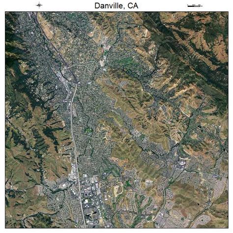 Aerial Photography Map of Danville, CA California