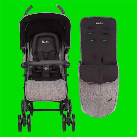 Silver Cross Reflex Stroller with Footmuff, Brompton Grey - Competition Fox