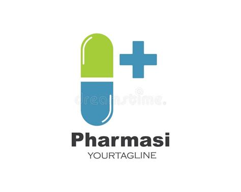 Pharmacy Logo Icon Vector Illustration Stock Vector - Illustration of ...