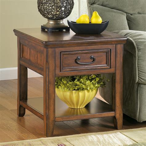 Signature Design by Ashley Woodboro T478-3 Rectangular End Table | Beck ...