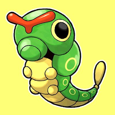 How to Draw Caterpie from Pokemon with Easy Steps Drawing Tutorial - How to Draw DatHow to Draw Dat