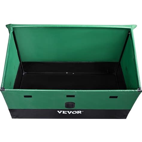 VEVOR VEVOR Outdoor Storage Box, 100Gal Waterproof PE Tarpaulin Deck Box w/ Galvanized Frame ...