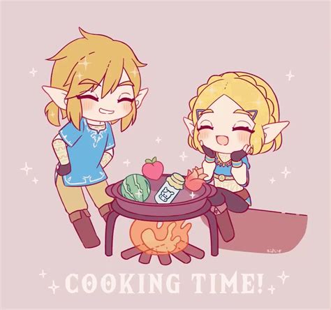 two cartoon characters are cooking some food on a table with the words cooking time above them