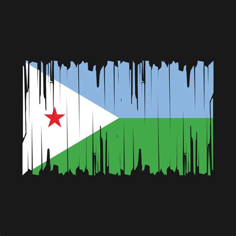 Djibouti Flag Brush Vector 21484742 Vector Art at Vecteezy