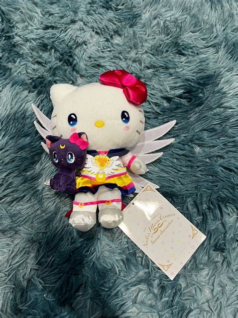 BNWT Sanrio X Sailormoon Plushie Hello Kitty Luna Sailor Moon Cosmos ...