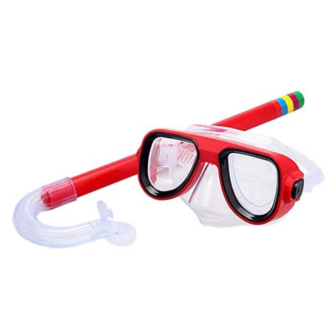 Kids Swim Mask, Swimming Goggles with Nose Cover, Snorkel Gear Scuba Diving Snorkeling, Anti-Fog ...