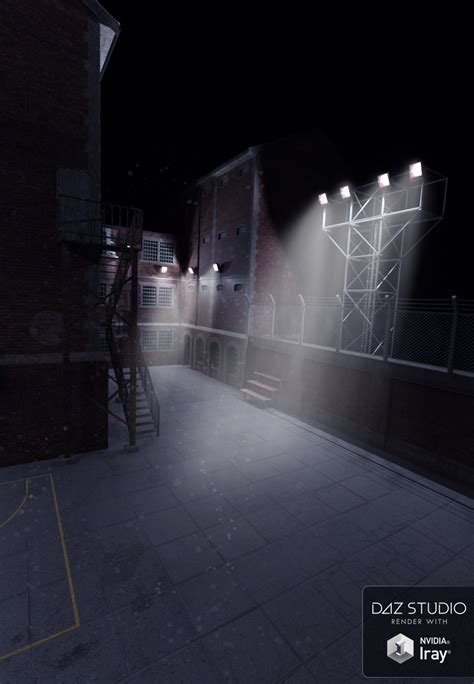 Prison Exercise Yard | Daz 3D