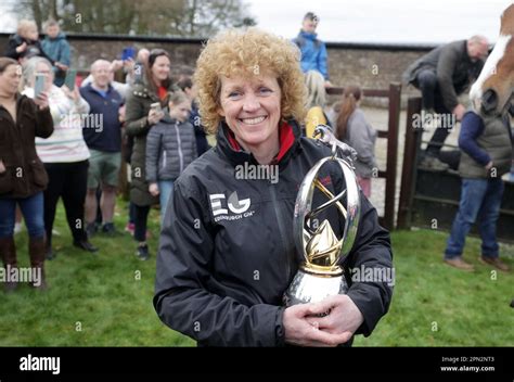 Trainer Lucinda Russell during the Randox Grand National winners ...