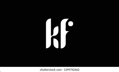 Kf Logo Design Template Vector Illustration Stock Vector (Royalty Free) 1399742462