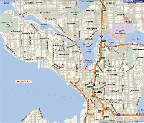 Map Of Washington State Seattle Area - London Top Attractions Map