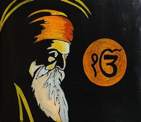 Guru nanak dev ji Painting by Akash Bhisikar | Saatchi Art