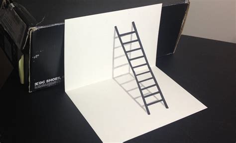 3D Ladder Optical Illusion Drawing | Рисовать, Как рисовать, Рисунки