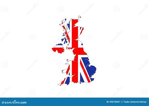 United kingdom flag map stock image. Image of great, britain - 49670681