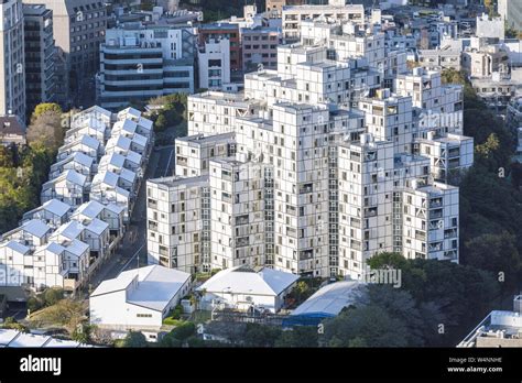 Modern apartment buildings in downtown Tokyo, Japan Stock Photo - Alamy