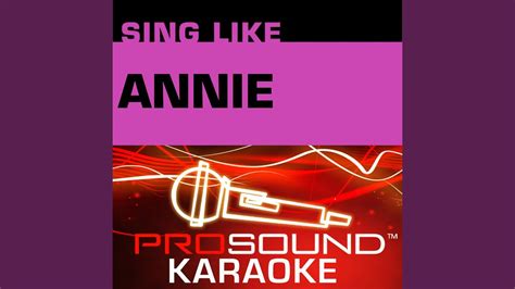 Maybe (Karaoke Instrumental Track) (In the Style of Annie) - YouTube