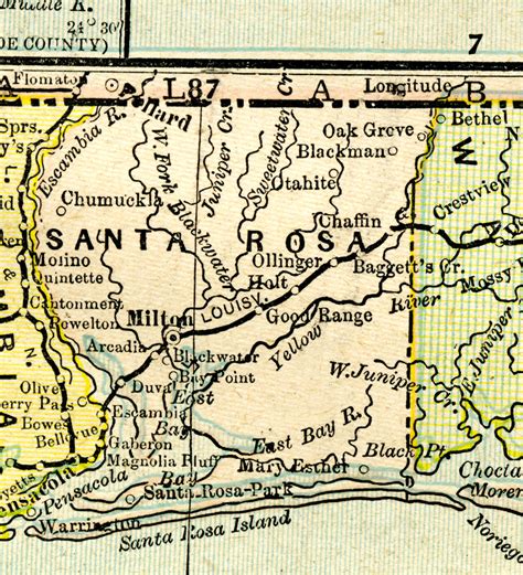 Santa Rosa County, 1890