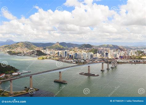 Vitoria, Vila Velha, Bay, Port, Mountains, Espirito Santo, Brazil ...