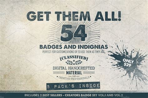 Get Them All - 54 Badges (Bundle) | Branding & Logo Templates ~ Creative Market