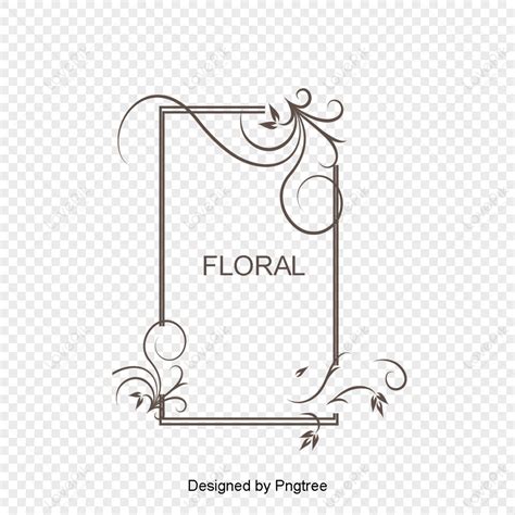 Flowers Border Design,wedding Border,desain Undangan Rustic,wedding Borders PNG Picture And ...