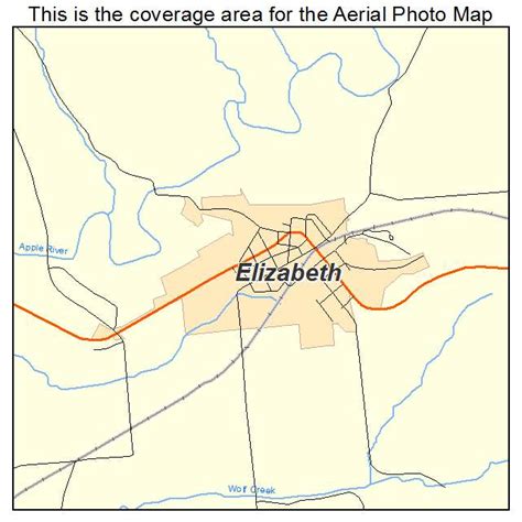 Aerial Photography Map of Elizabeth, IL Illinois