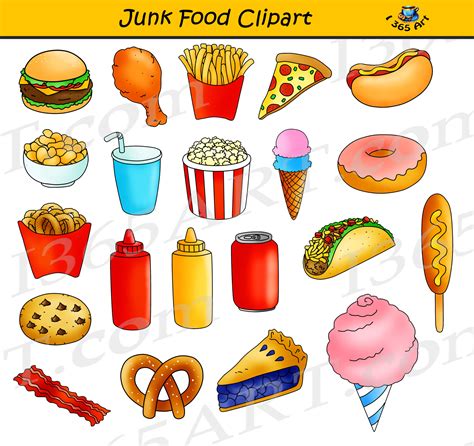 Junk Food Clipart, Fast Food Graphics Commercial Use Clipart