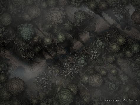 Dark Forest Map - 40x30 : battlemaps | Forest map, Dark forest, Fantasy map