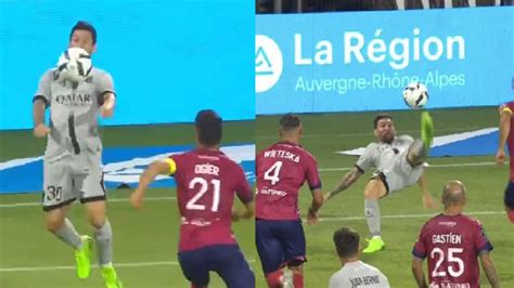 WATCH: Lionel Messi scores stunning bicycle kick goal as PSG thrash Clermont Foot 5-0 in Ligue 1 ...