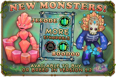 My Singing Monsters • NEW! The Ethereal monsters Jeeode and Boodoo are...