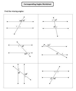 Parallel Line Angles Worksheet Tes - Angleworksheets.com