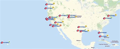 24 Hour Fitness Locations Map - Map Of New Mexico