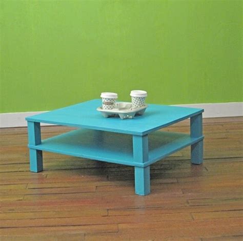 Large Modern Coffee Table A Taste of Turquoise by smidgehouse