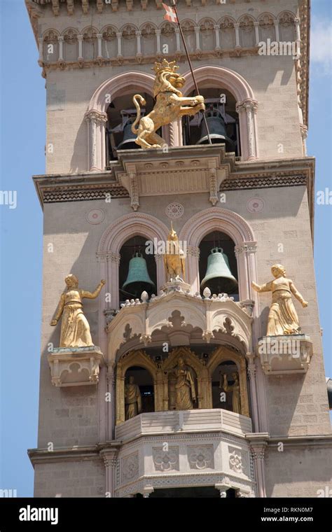 Cathedral, Messina, Sicily, italy, Clock Tower, largest astronomical clock in the world ...