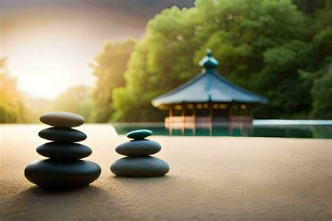 the zen garden. AI-Generated 34295614 Stock Photo at Vecteezy