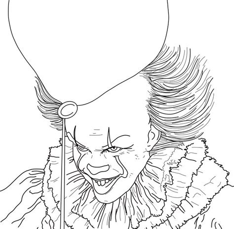 Pennywise by Gabbie Bee | Coloring book art, Scary coloring pages ...