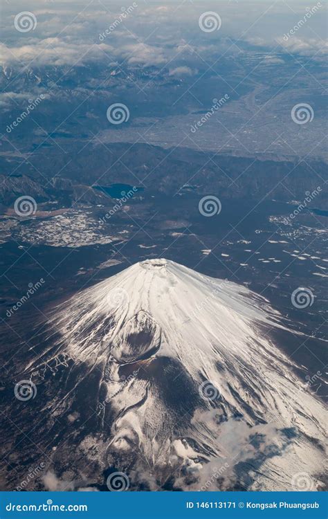 Mount Fuji with Snow on Top during Winter Season Stock Image - Image of scenery, mountain: 146113171